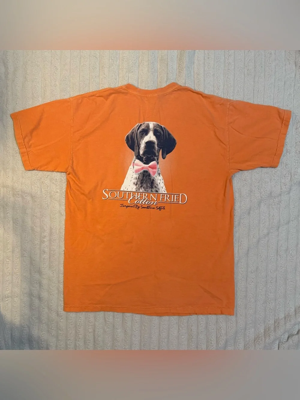 Southern Fried Cotton Orange GSP Graphic Tee L